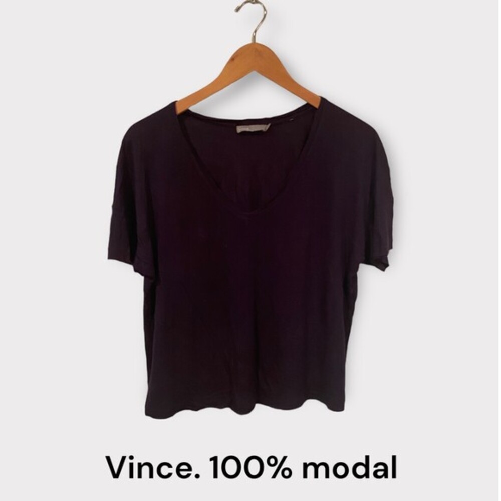 Vince slouchy supersoft oversized navy tee shirt women’s size xs‎